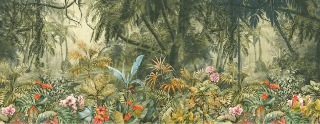 GUY-30 SA | Carta da parati tropicale senza animali